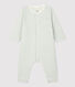Langer gestreifter-Baby-Overall aus Bio-Doppeljersey