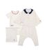 4-Teiliges gemustertes baby-set für jungen