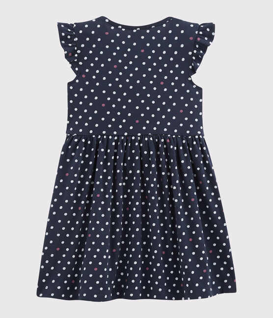 Kinder-Kleid für Mädchen blau SMOKING/weiss MULTICO