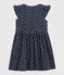 Kinder-Kleid für Mädchen blau SMOKING/weiss MULTICO