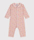Baby-Pyjama ohne Füße mit Blumen-Printmotiv aus Baumwolle