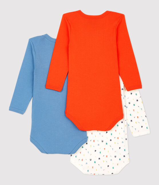 3er-Set langärmelige Baby-Bodys aus Bio-Baumwolle variante 1