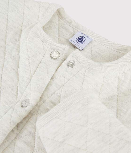 Schlauch-Cardigan für Mädchen beige MONTELIMAR CHINE