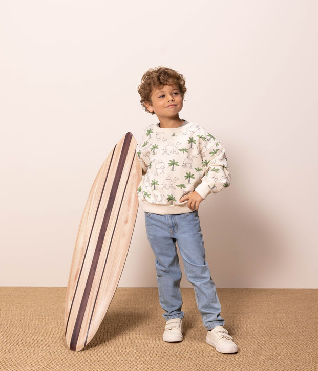 Gerade geschnittene Kinderhose aus Denim f&uuml;r Jungen blau