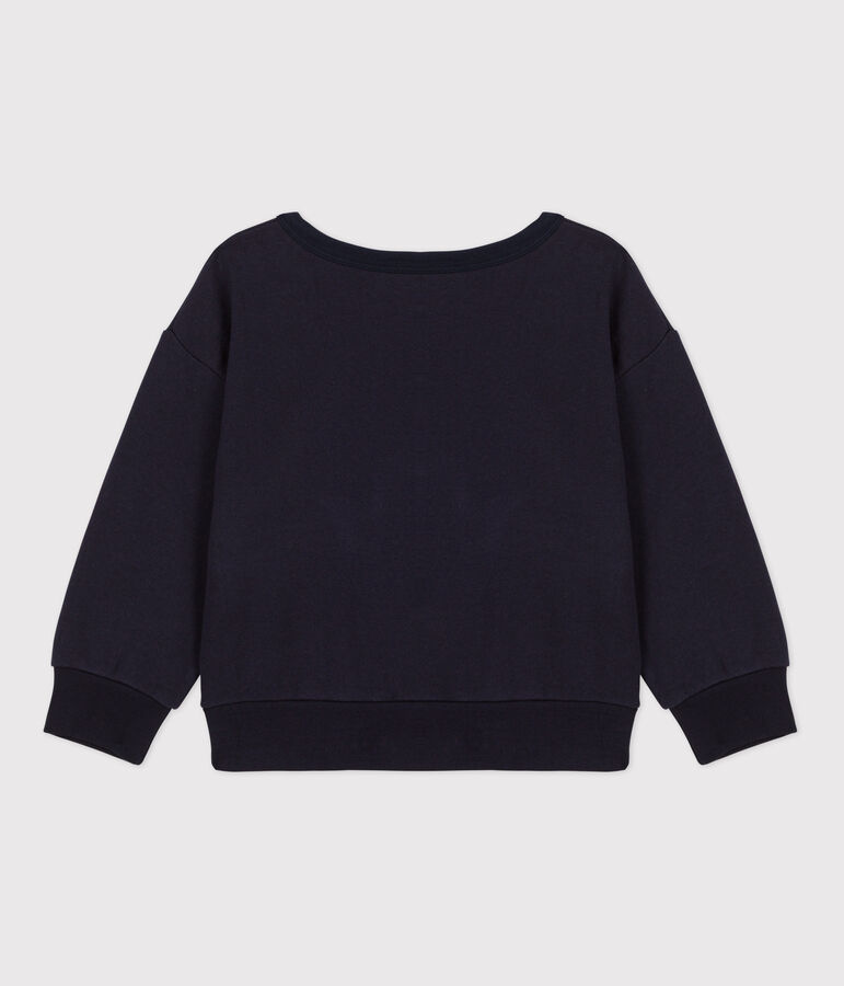 Bedrucktes Kinder-Sweatshirt aus Molton blau