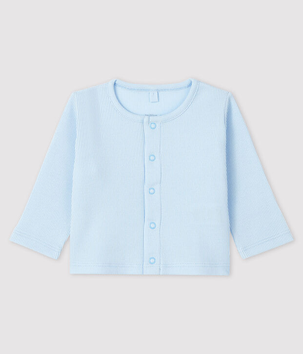 Baby-Cardigan aus 2x2-Rippstrick aus Bio-Baumwolle FRAICHEUR