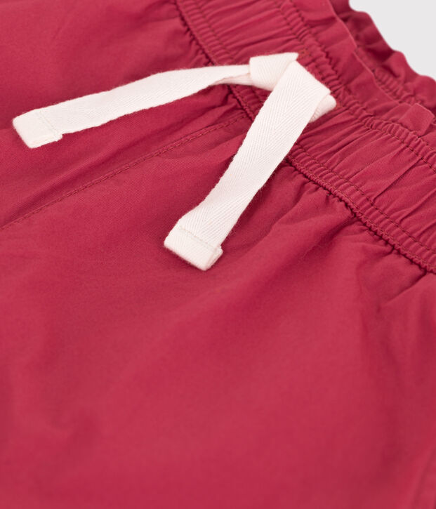 Kinderhose aus Baumwoll-Serge f&uuml;r M&auml;dchen rosa