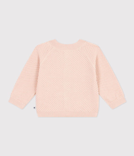 Baby-Cardigan aus Baumwollstrick rosa SALINE