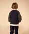 Kinder College-Jacke aus Molton für Jungen blau SMOKING/weiss MULTICO