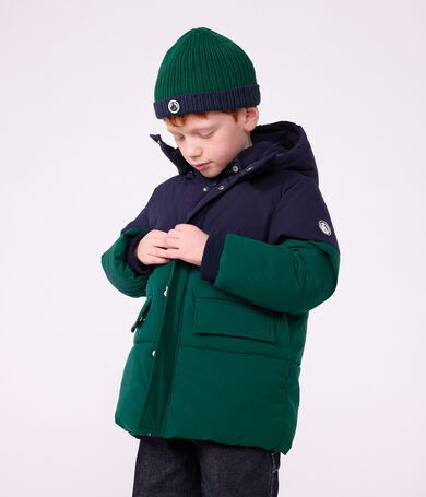 Kinder-Winterjacke im Colorblock