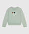 Damen-Sweatshirt aus Molton grün HERBIER