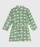Kinder-Morgenmantel aus Fleece mit Muster SAULE/ MARSHMALLOW