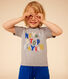 Gemustertes Jungen-T-Shirt aus leichtem Jersey