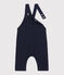Lange Baby-Latzhose aus gestepptem Doppeljersey blau SMOKING