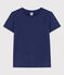 T-Shirt LE DROIT aus Baumwolle mit Rundhalsausschnitt blau CHALOUPE