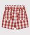 Vichy-Shorts aus Popeline für Mädchen OMBRIE/ AVALANCHE