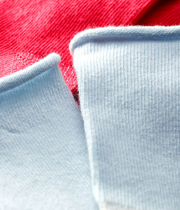 2er-Set einfarbige Babysocken f&uuml;r M&auml;dchen vielfarbig