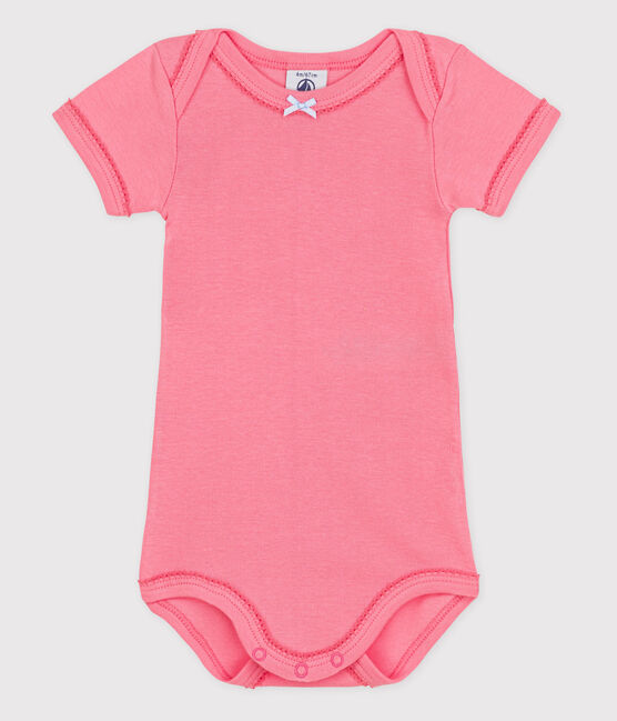 Kurzärmeliger Baby-Body rosa GRETEL