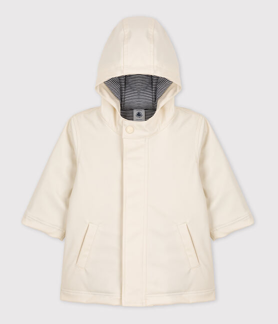 Gesteppte Baby-Regenjacke aus recyceltem Material naturfarben AVALANCHE
