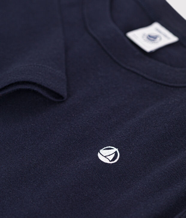 Lang&auml;rmeliges Kinder-T-Shirt aus Rippstrick f&uuml;r M&auml;dchen und Jungen SMOKING