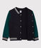Kinder-Teddyjacke aus Molton für Jungen blau SMOKING/ PINEDE