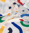 Baby-Windjacke aus recyceltem Polyester mit UV-Schutz weiss MARSHMALLOW/weiss MULTICO
