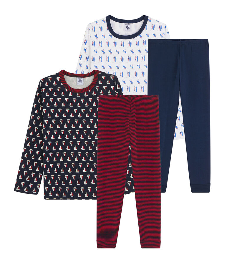 2er-Set Rippstrick-Pyjamas f&uuml;r kleine M&auml;dchen variante 1