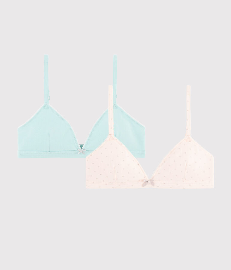 Set mit 2 paillettenbesetzten BHs f&uuml;r M&auml;dchen vielfarbig