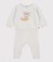 2-teiliges Baby-Set aus Baumwollstrick mit Teddyb&auml;rmuster MONTELIMAR CHINE