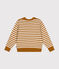 Kinder-Pullover aus Wolle und Baumwolle für Jungen weiss AVALANCHE/ ECUREUIL