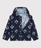 Kinder-Windjacke aus recycltem Material blau MEDIEVAL/weiss MARSHMALLOW