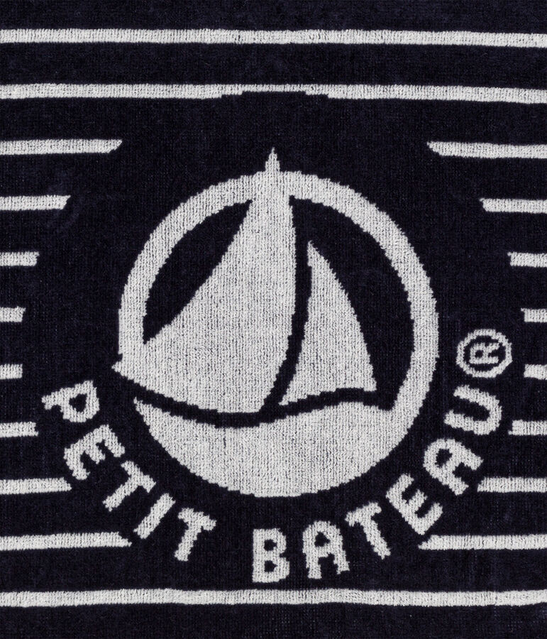 Strandtuch blau/weiss