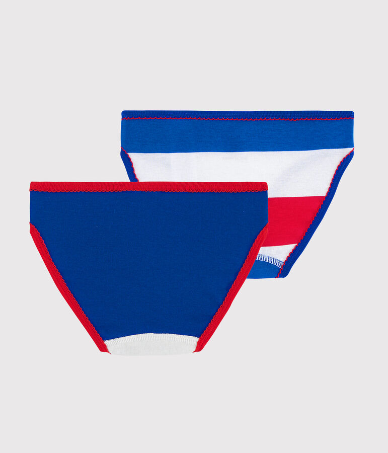 Set mit 2 Unterhosen 'Made in France' f&uuml;r kleine M&auml;dchen vielfarbig