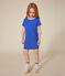 Kurzärmeliges Kinder-Kleid aus Baumwolle für Mädchen blau CALVIN