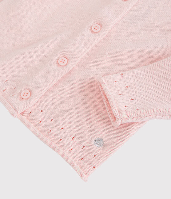 Baby-Cardigan aus Strickmaterial. rosa MINOIS