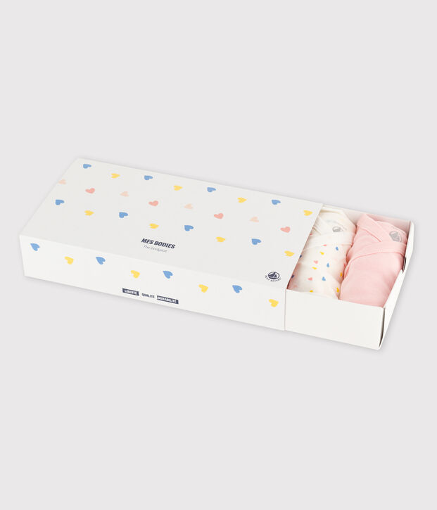 5er-Set Baby-Bodys aus Bio-Baumwolle vielfarbig