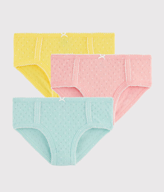 Set mit 3 Höschen mit hohem Bund für kleine Mädchen variante 1