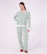 Damen-Pyjama aus Baumwolle mit Tannenbaum-Motiv