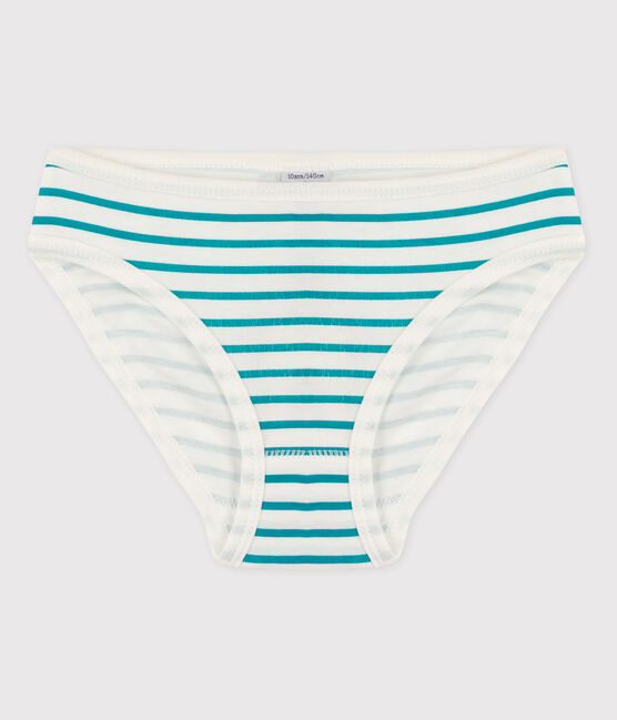 3er-Set Slips aus Bio-Baumwolle mit Herzmotiv für Mädchen weiss MARSHMALLOW+POLISH