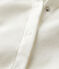 Einfarbiger Cardigan aus Baumwolle/Leinen Damen weiss MARSHMALLOW