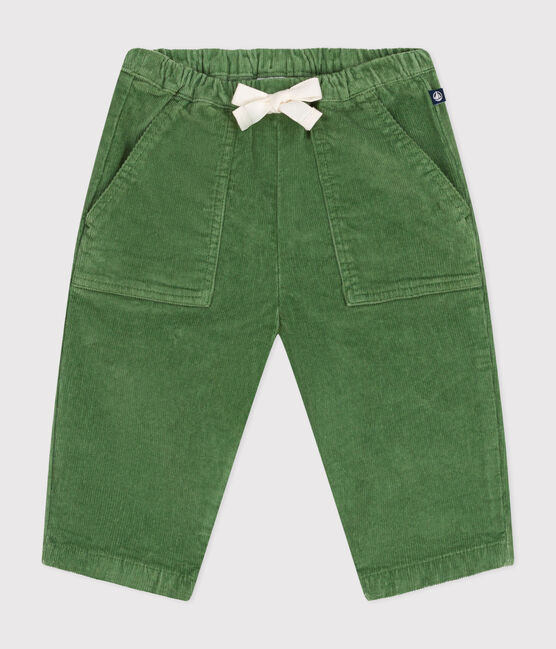 Baby-Hose aus Cord grün PALMERAIE