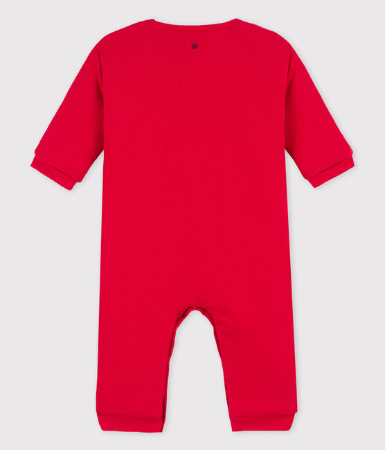 Langer Baby-Overall aus Bio-Baumwolle rot TERKUIT