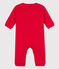 Langer Baby-Overall aus Bio-Baumwolle rot TERKUIT