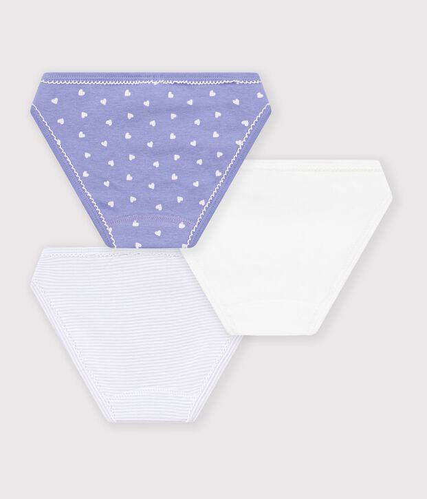 Set Kinder-Slips aus Baumwolle mit Herzmotiv vielfarbig