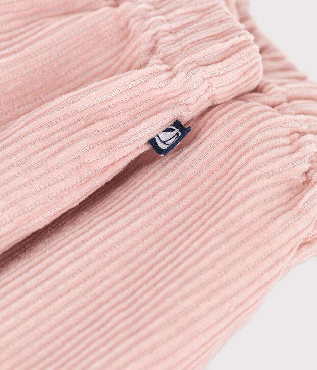 Baby-Hose aus Cord rosa