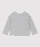 Baby-Cardigan aus Molton weiss MARSHMALLOW/blau SMOKING