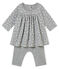 Baby MädchenKleid mit Leggings grau SUBWAY/weiss MULTICO