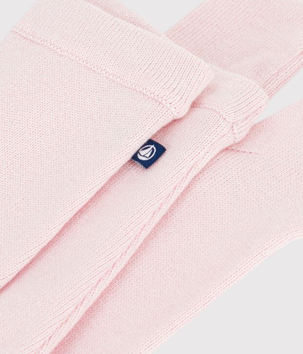 Pantalon b&eacute;b&eacute; en tricot laine et coton uni BARELY