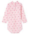 Langärmeliger Baby-Body mit Rollkragen, Unisex rosa VIENNE/ CUPCAKE