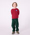 Kinder-Sweatshirt aus einfarbiger Baumwolle AMARANTE